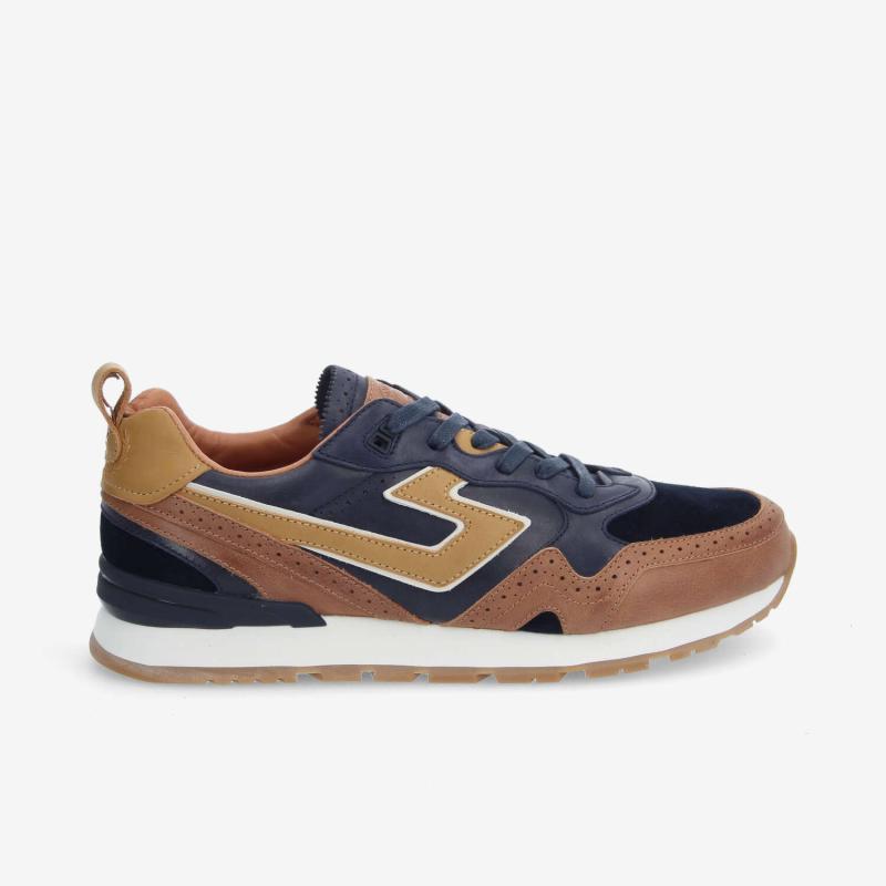 CAPE CODE RUNNER M - C.WAXY/WAXY/NAP - BLEU MARINE/CIGARE/MARRON
